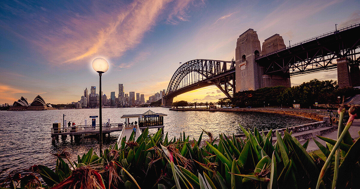 Sydney Bridge and River View